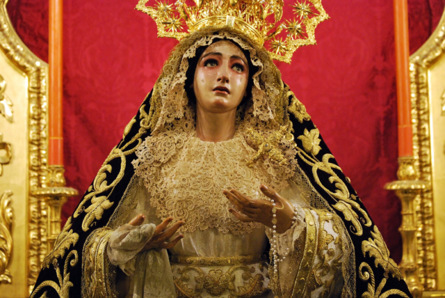 Traslado de Madre de Dios de la Palma en 2015. (Foto: Cristo de Burgos).