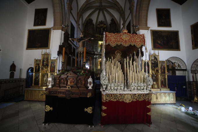 Los pasos del Cristo de Burgos para el Miércoles Santo de 2022.
